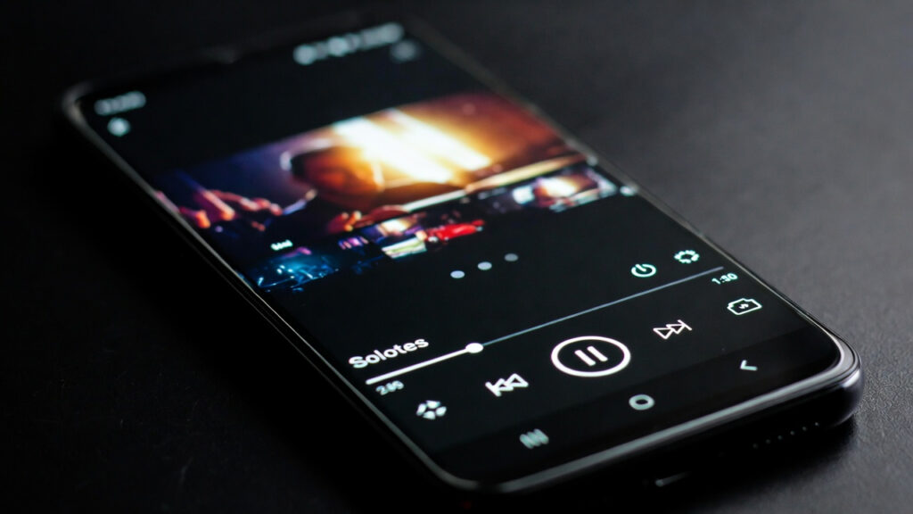 Aplicativo de streaming funcionando sem travamentos